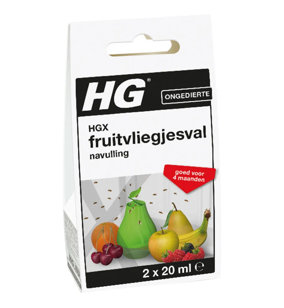 HG X Fruitvliegjesval Navul 20Ml (2 X 20 ml)