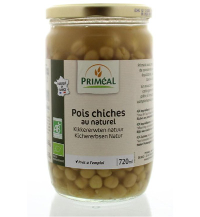 Priméal Kikkererwten Conserve Bio (660 gr)