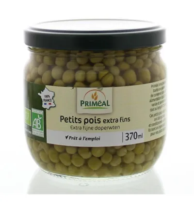 Priméal Doperwten Extra Fijn Bio (330 gr)