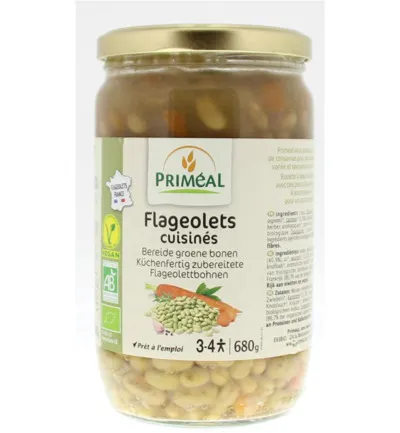 Priméal Bereidegroene Bonen Bio (680 gr)