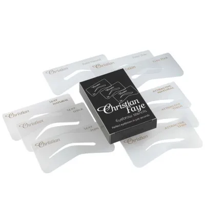 Christian Faye Eyebrow Stencil Set Spa (1 stuk)