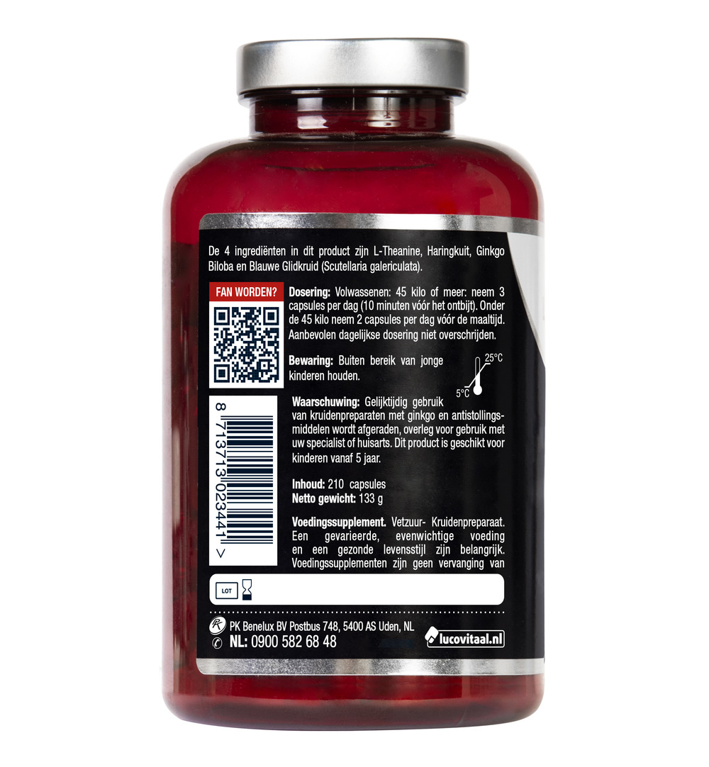 Lucovitaal L-Theanine Omega 3 (210 capsules) - image 3