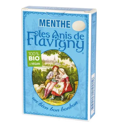 Les Anis De Flavigny Anijspastilles Mint Bio (40 gr)