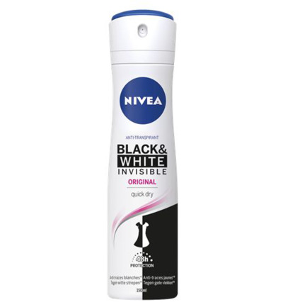 Nivea Deodorant invisible black & wh (150 ml)