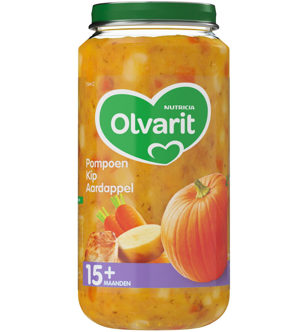 Olvarit Pompoen kip aardappel 15M12 (250 gr)