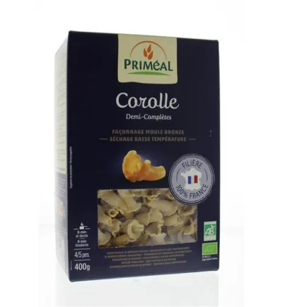 Priméal Corolle halfvolkoren pasta bio (400 gr)