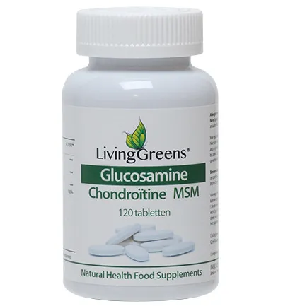 LivingGreens Glucosamine chondroitine MSM (120 tabletten)