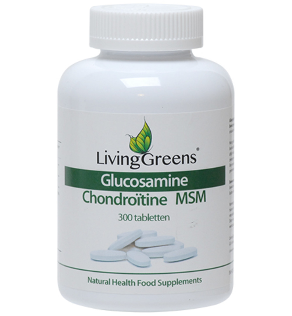 LivingGreens Glucosamine chondroitine MSM (300 tabletten)