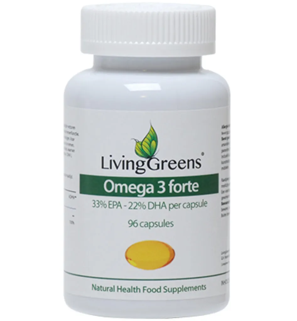 Livinggreens Omega 3 Visolie Forte (96 capsules)
