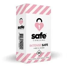 Safe Condoom intens safe ribs dots (10 stuks)