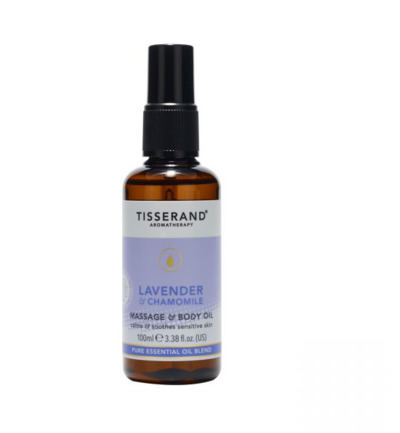 Tisserand lavendel & kamille massage & bodyolie (100 ml)