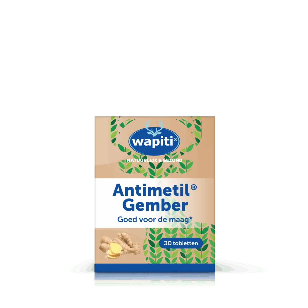 Wapiti Antimetil gember (30 tabletten)