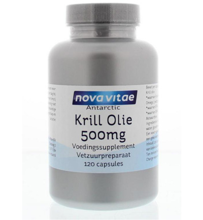 Nova Vitae Antarctic Krill Olie 500 Mg (120 capsules)