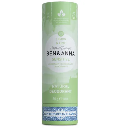 Ben & Anna Deodorant lemon & lime sensitive (60 gr)