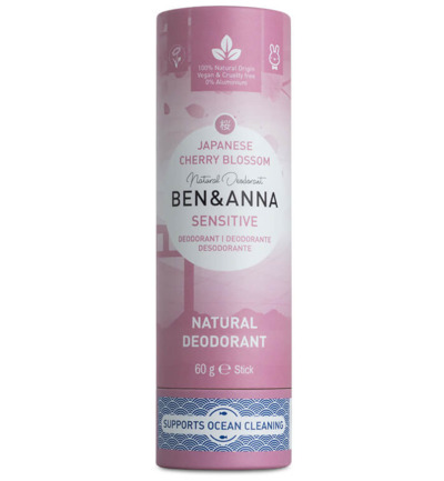 Ben & Anna Deodorant cherry blossom sensitive (60 gr)