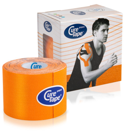 Curetape Sports oranje 5m x 5 cm (1 stuk)