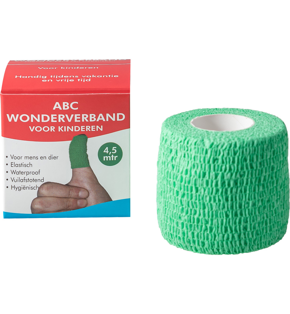 Abc Wondverband Wonderverbandgroen Kinderen (1 stuk)