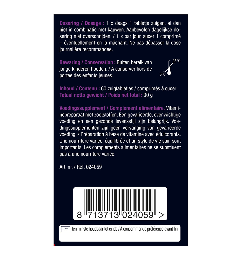 Lucovitaal Biotine 10.000mcg Forte (60 zuigtabletten) - image 6