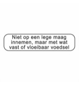 Spruyt Hillen Sticker niet op lege maag (2500 stuks)