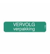 Spruyt Hillen Sticker vervolg verpakking (1000 stuks)