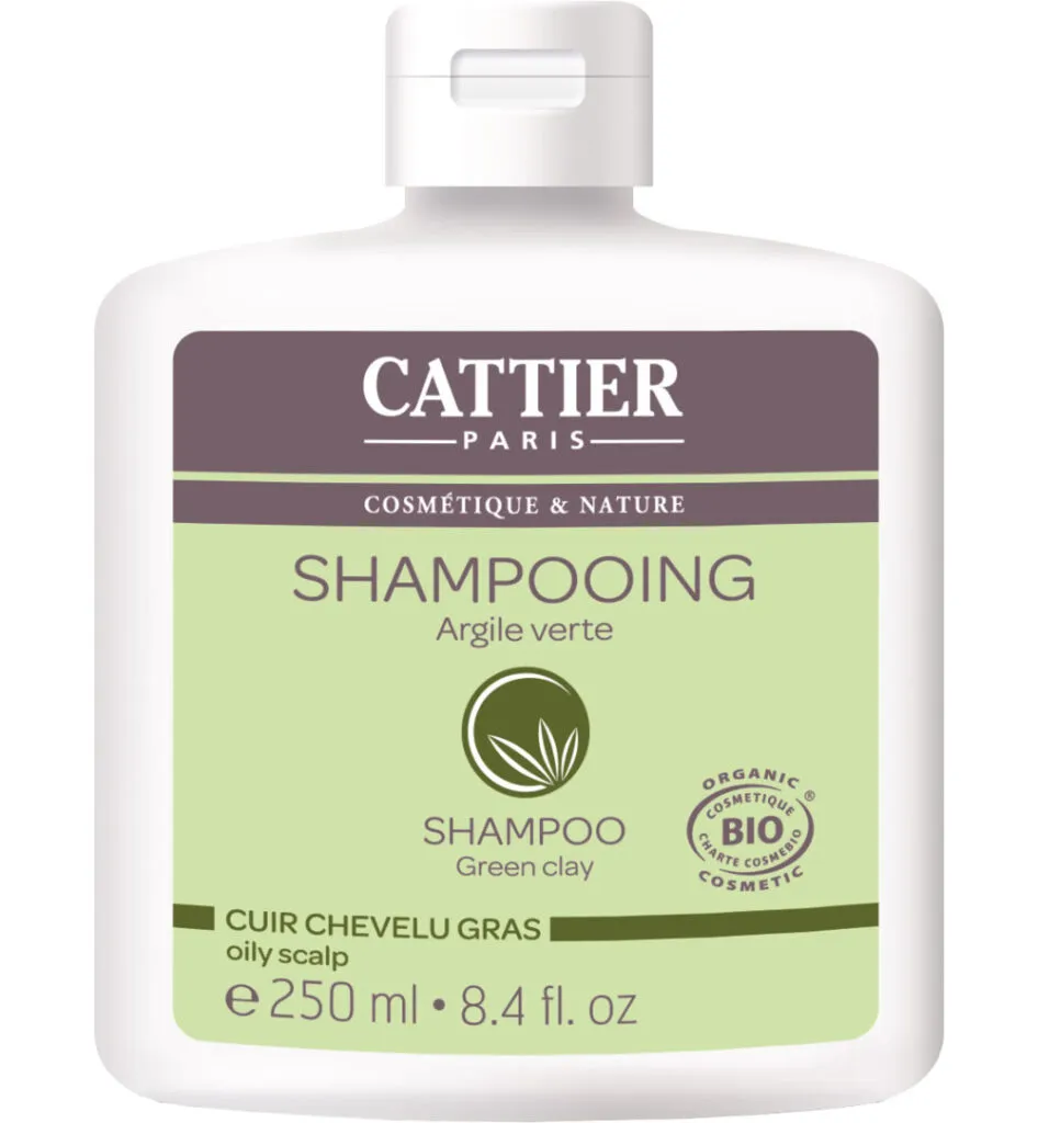 Cattier Shampoo vet haargroene klei (250 ml)
