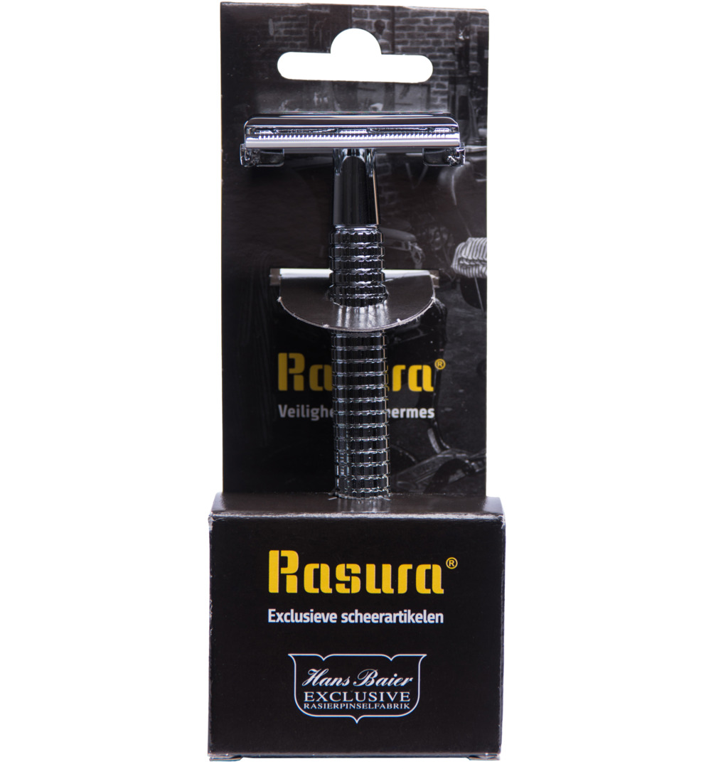 Herbapharm Veiligheidsscheermes Chroom Blister Met 10 Mesjes (1 stuk)
