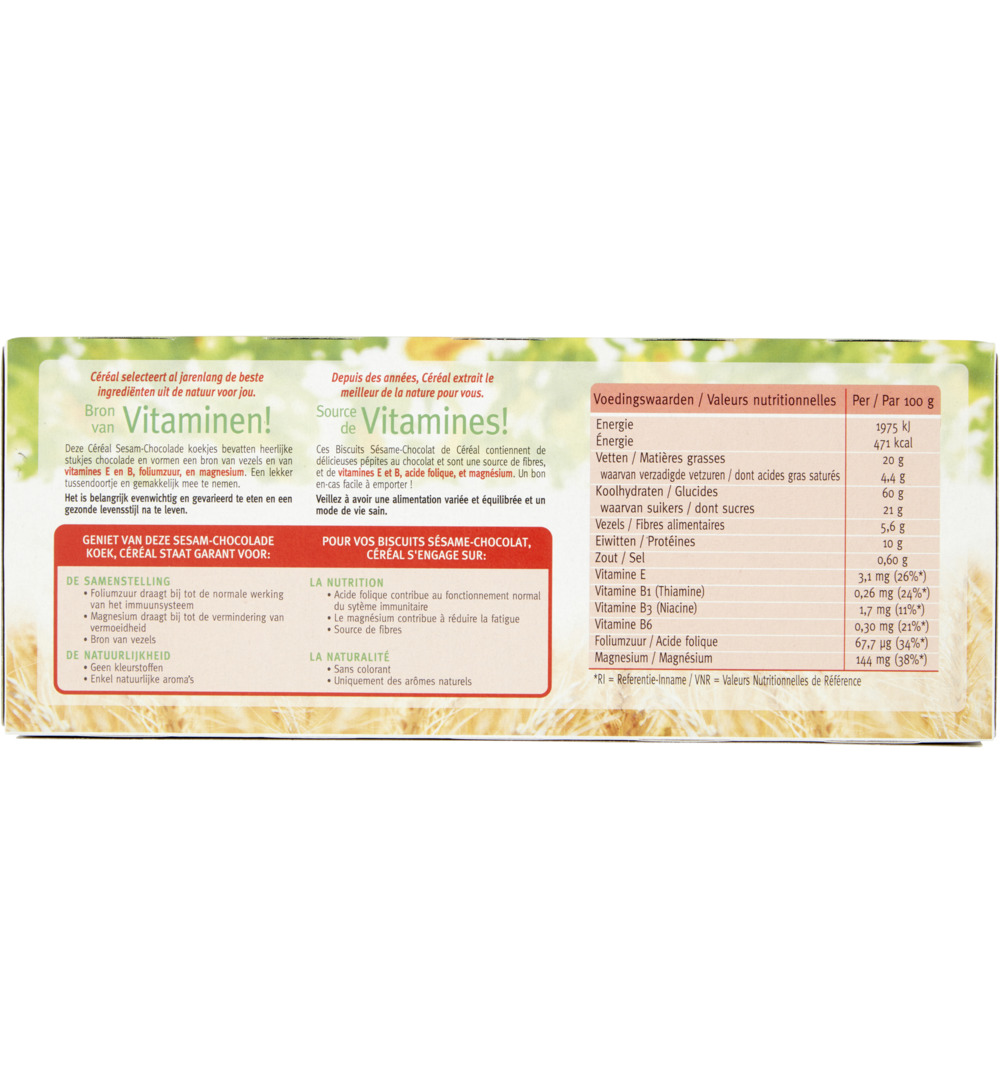 Céréal Koekjes Sesam Chocolade (200 gr)