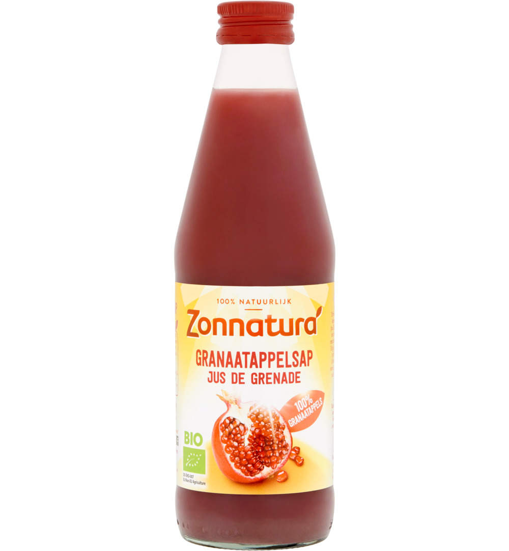 Zonnaturagranaatappelsap puur bio (330 ml)