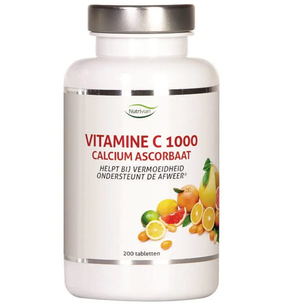 Nutrivian Vitamine C1000 mg calcium ascorbaat (200 tabletten)