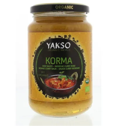 Yakso Roerbaksaus Korma Bio (350 gr)