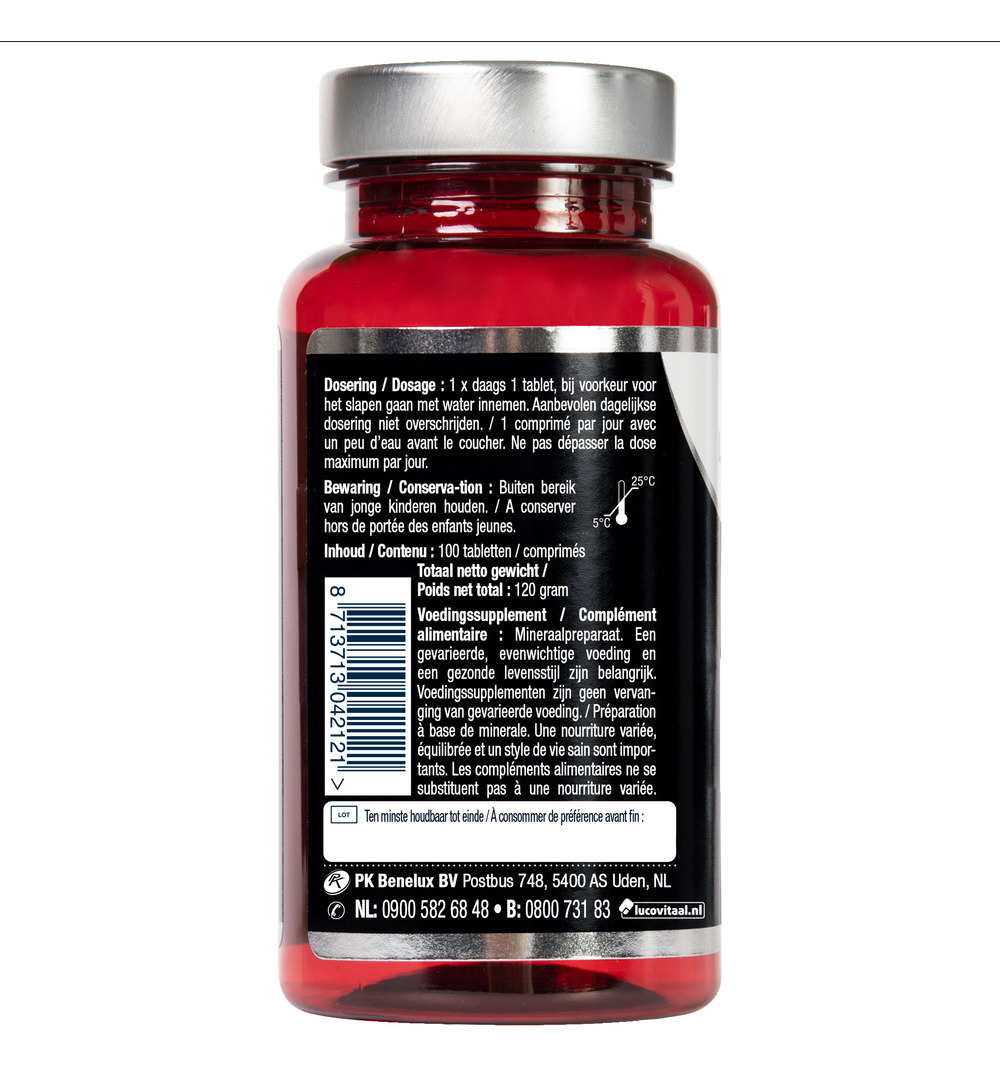 Lucovitaal Calcium Magnesium Zink (100 tabletten) - image 3
