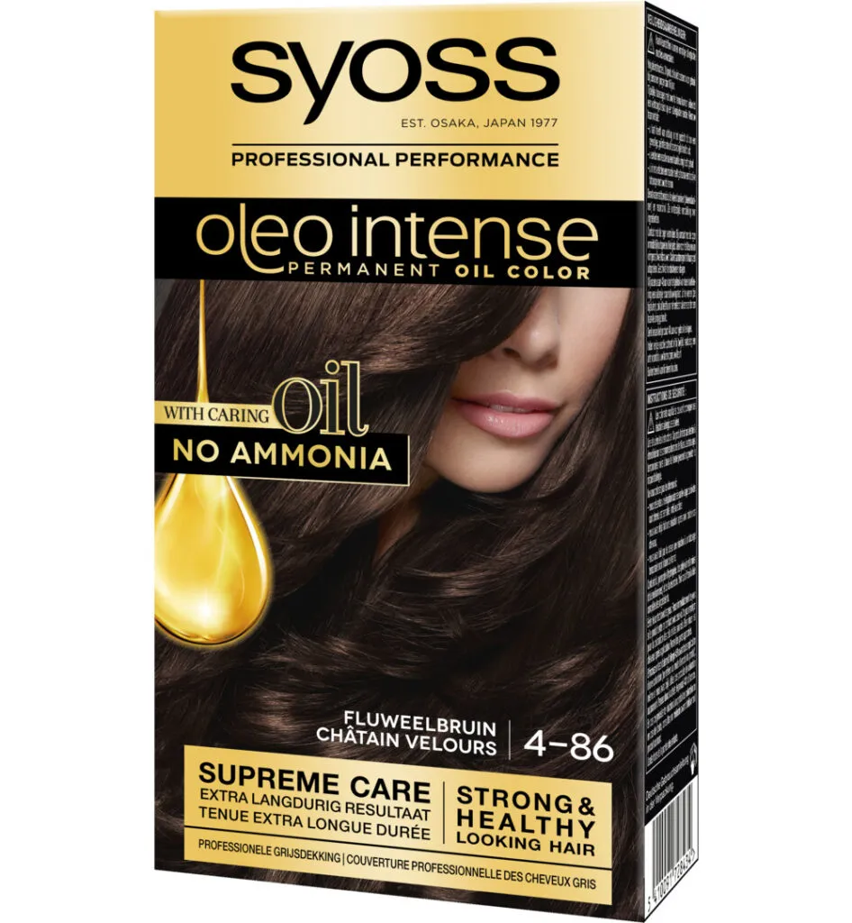 Syoss Color Oleo Intense 4-86 Fluweelbruin Haarverf (1 set)