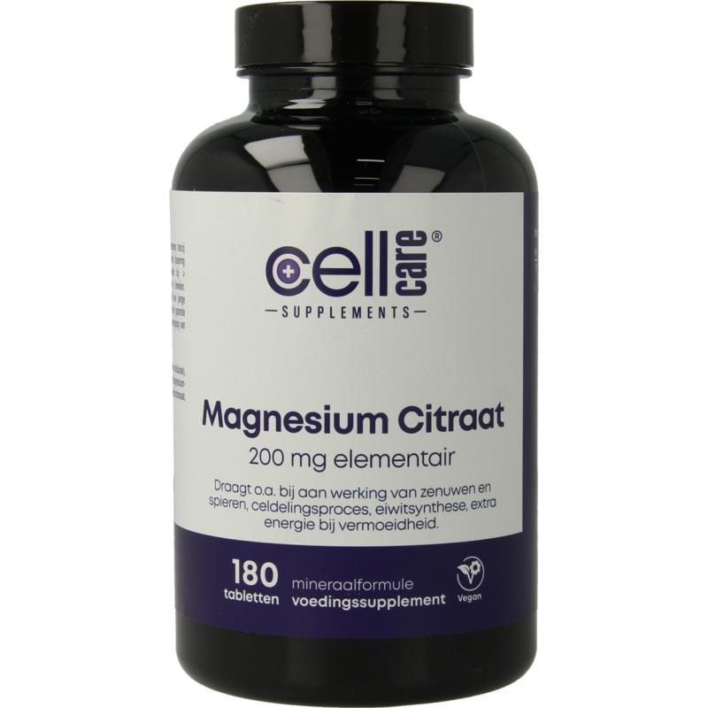 CellCare Magnesium 200mg elementair (180 tabletten)