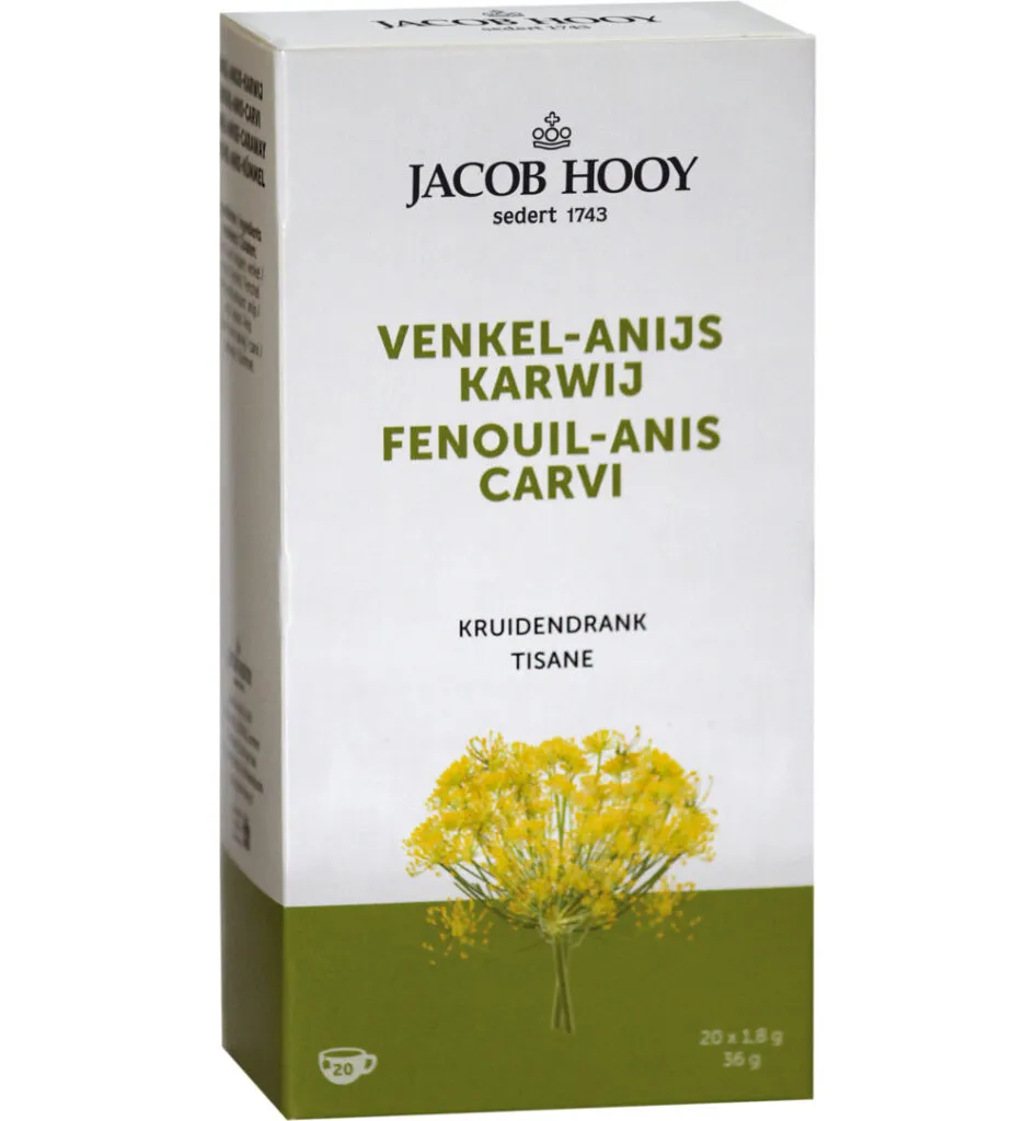 Jacob Hooy Venkel/Anijs/Karwij Thee Gold (20 stuks)