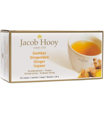 Jacob Hooy Gember Theezakjes Gold (20 stuks)