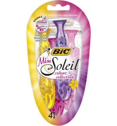 Bic Miss soleil color collection scheermesjes (4 stuks)