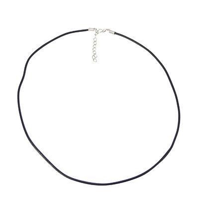 Ruben Robijn Leren halsketting met verlengketting (1 stuk)