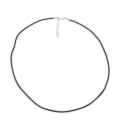 Ruben Robijn Leren halsketting met verlengketting (1 stuk)