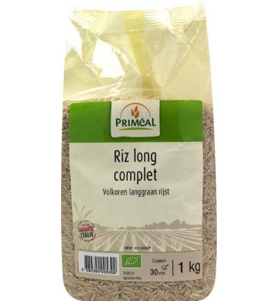 Priméal Volkoren Langgraan Rijst Bio (1000 gr)