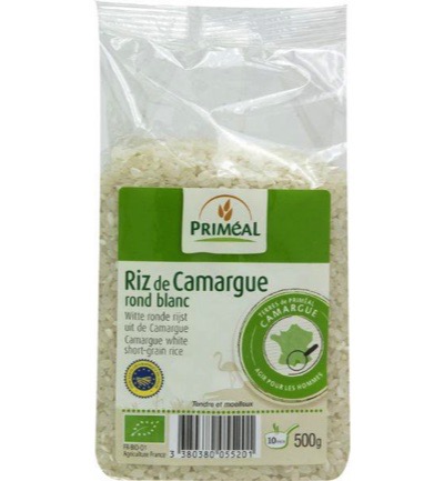 Priméal Witte Ronde Rijst Camargue Bio (500 gr)