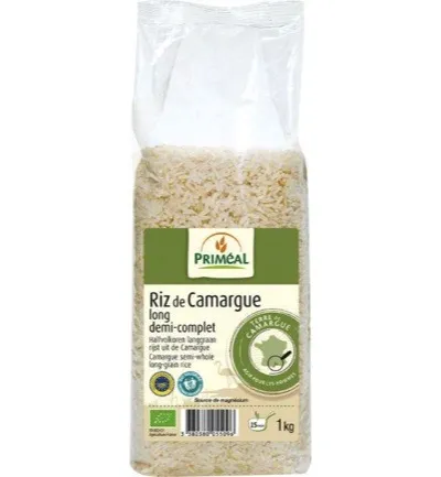 Priméal Halfvolkoren Langgraan Rijst Camargue Bio (1000 gr)