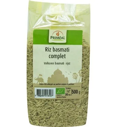 Priméal Volkoren Basmati Rijst Bio (500 gr)