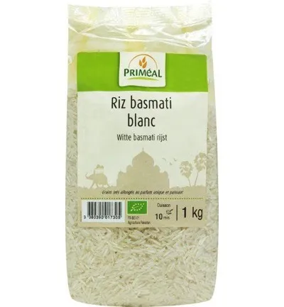 Priméal Witte Basmati Rijst Bio (1000 gr)