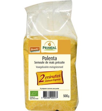 Priméal Polenta Voorgekookte Maisgriesmeel Bio (500 gr)
