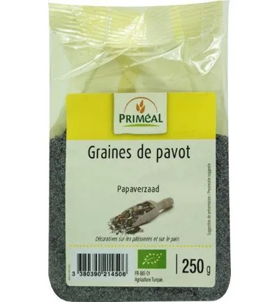 Priméal Papaverzaad Bio (250 gr)