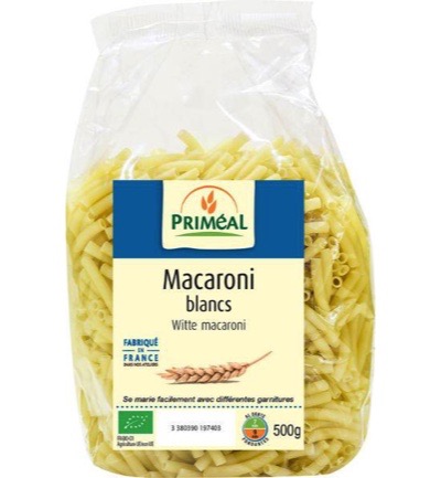 Priméal Witte Macaroni Bio (500 gr)