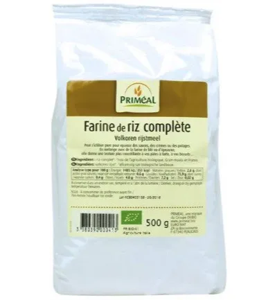 Priméal Volkoren Rijstmeel Bio (500 gr)
