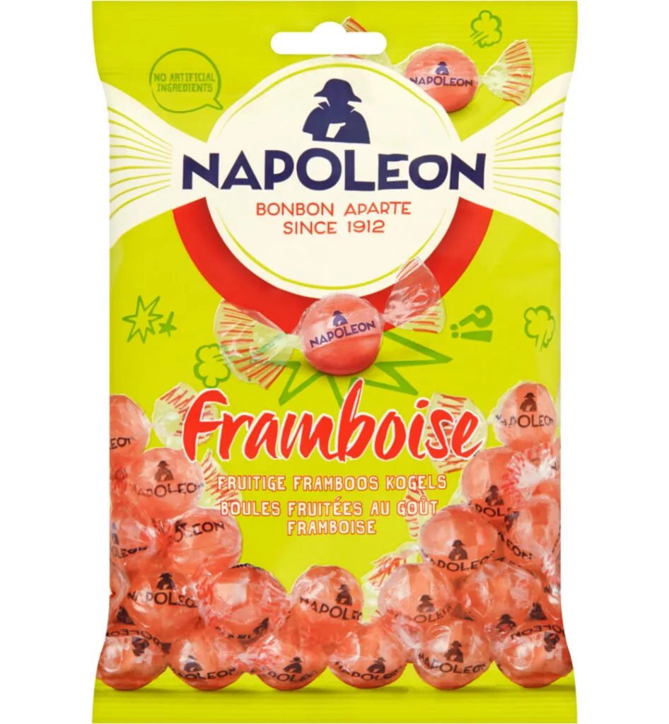 Napoleon Framboos kogels (150 gr)