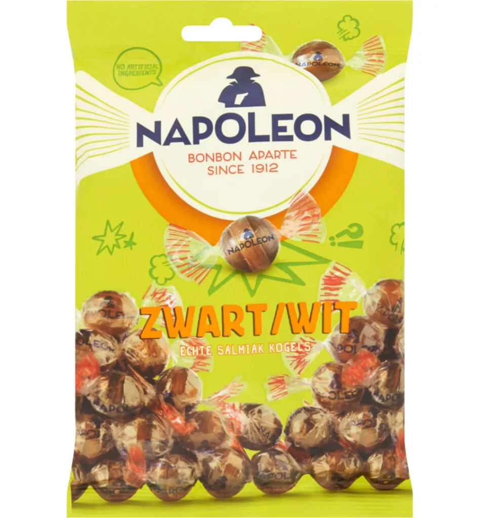 Napoleon Zwart/wit kogels (150 gr)