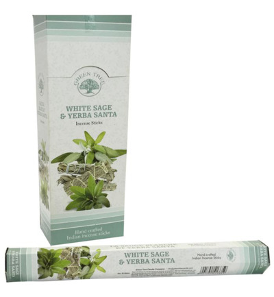 Green Tree Wierook Yerba Santa & White Sage (20 stuks)